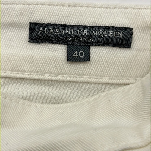 Alexander McQueen Mid Rise Ankle Size EUR 40 Embellished Side Zippers Designer - Picture 7 of 16